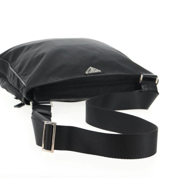 PRADA Shoulder Bag Nylon Black Silver Auth 144435V - Picture 8 of 16